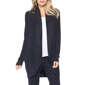 ☀️SALE☀️ Barefoot Dreams Black 452 Cozychic Shawl Collar Cardigan Size: XS/S